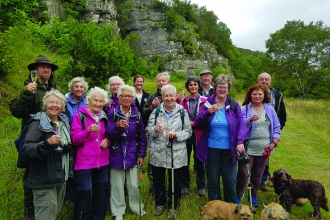 Image of supporters at 40th anniversary of Smardale Nature Reserve