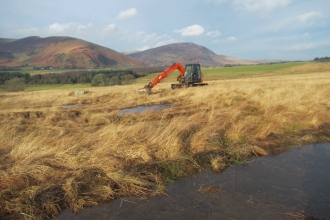 Slowing the flow work at Eycott Hill 