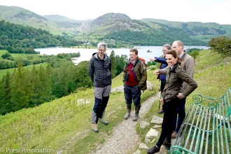 Cambridges meet with staff and volunteers in Patterdale
