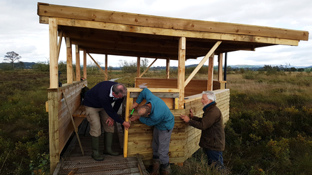 Image of new bird hide at Foulshaw Moss Nature Reserve