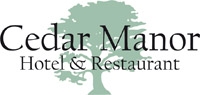cedar manor hotel and restaurant logo