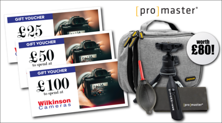 Prizes fund from Wilkinson Cameras - worth over £400