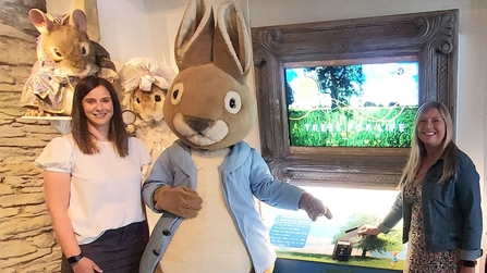 Image of Peter Rabbit Experience with Hazel Jones credit Cumbria  Wildlife Trust