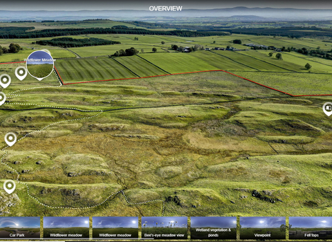 Virtual tour of eycott hill nature reserve static image