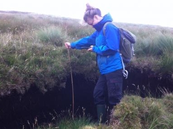 Measuring a peat hag 2015