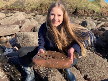 Image of Dani Clifford Marine Futures Intern credit Cumbria Wildlife Trust