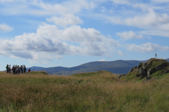 Geology walk at Eycott Hill