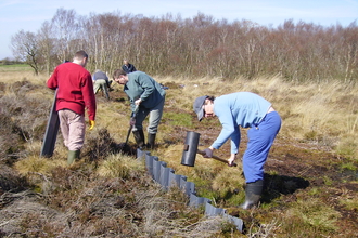 Environment Agency volunteers working at Drumburgh