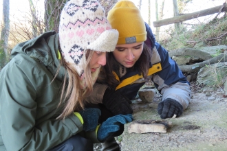 Apprentice Conservation Officers learning to track otters