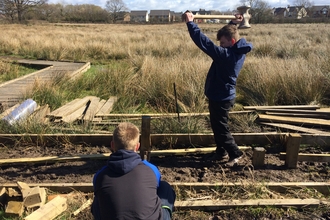 Image of young people from Carlisle Youth Zone working at Gosling Sike