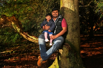 Father and son sat in a tree