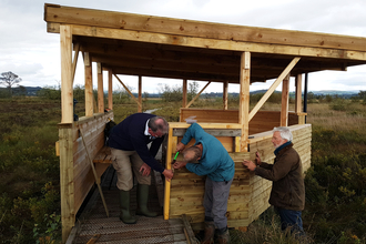 Image of new bird hide at Foulshaw Moss Nature Reserve