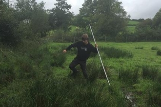 Hedgerow surveying Isaac 2016