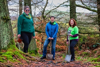 Image of inov-8 tree planting at Staveley Woodlands