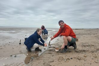 Shore search sediment sampling