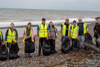 Image of Stagecoach beach clean South Walney credit Stagecoach