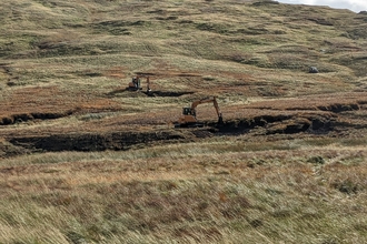 Image of peatland restoration at Armboth Hag, Cumbria (c) Cumbria Wildlife Trust Sean Prokopiw
