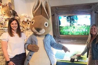 Image of Peter Rabbit Experience with Hazel Jones credit Cumbria  Wildlife Trust