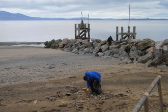 The breakwater at Silloth