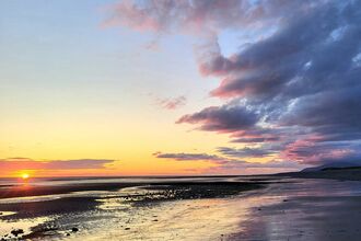 sunset reflections at Earnse Bay