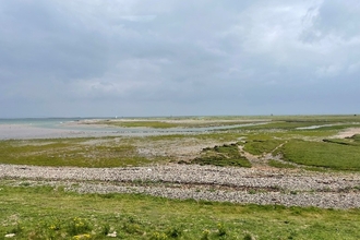 A view of shingle on walney island