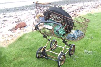A pram and a shopping trolley found, what next
