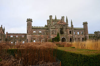Photo shows Lowther Castle