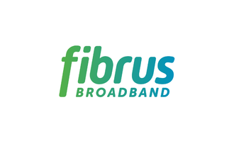 Fibrus broadband logo in featured card