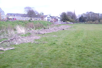 Rockcliffe high tide mark near housing at risk of flooding