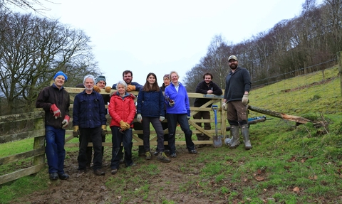 Brown Robin Work party Volunteers 2020