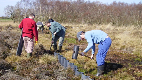 Environment Agency volunteers working at Drumburgh