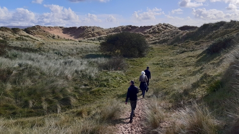 Haverigg Dunes and people
