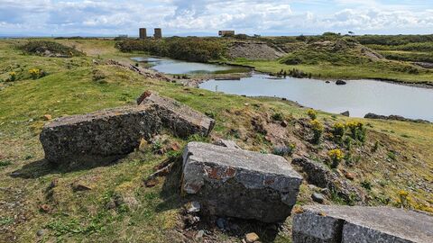 Remains of old salt works at South Walney Nature Reserve c Abi Plowman