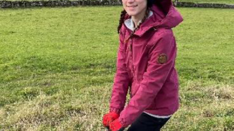Vicky Slugocki, Volunteer in action, Bowber Head Farm, 2023