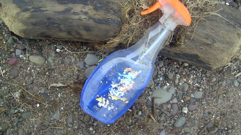 Disgarded detergent spary