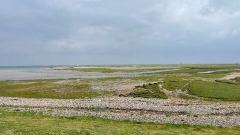 A view of shingle on walney island