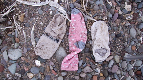 Items of clothing found on the beach