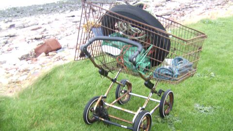 A pram and a shopping trolley found, what next