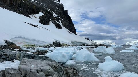 Antarctica ice and sea