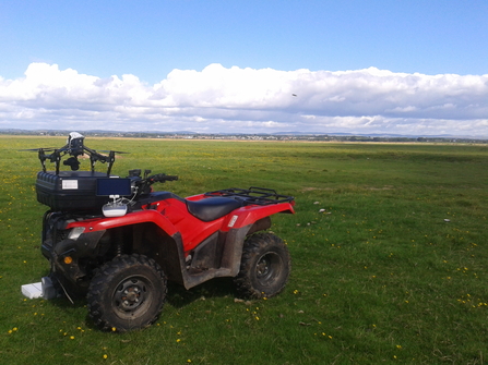 Quad bike on Rockcliffe Marsh