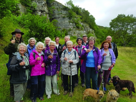 Image of supporters at 40th anniversary of Smardale Nature Reserve