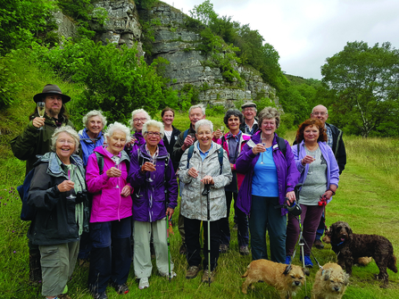 Image of supporters at 40th anniversary of Smardale Nature Reserve