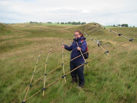 Louise Richards with quadrat