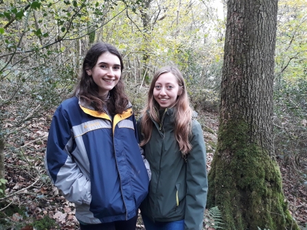 Jade Allen and Melanie Shears - apprentice conservation officers October 2018