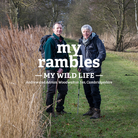 Andrew & Adrian with their walking gear on a reserve