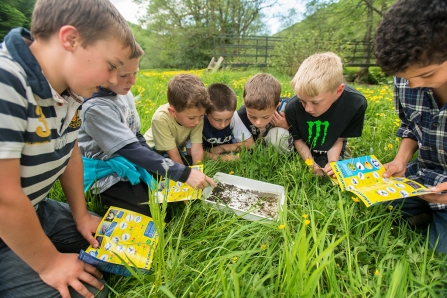 Image of children looking for insects © Ross Hoddinott-2020VISION