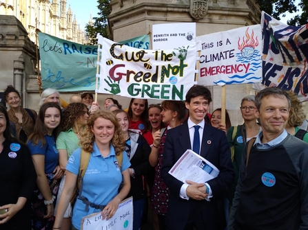 Image of Rory Stewart MP with Imogen Rutter, Eycott Hill Reserve & Training Officer