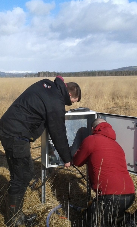 Camera installation at Foulshaw Moss 2015