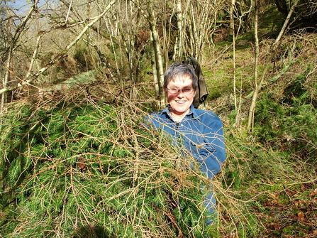 Lois Harbron carrying brash