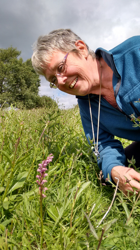 Lois Harbron and hybrid orchid